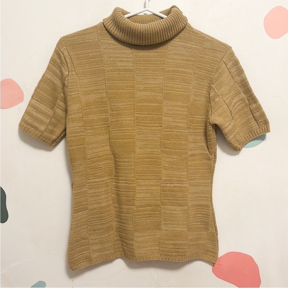🛍Bundle sale🛍Dynamite Brown Turtleneck Knit Top medium - Picture 2 of 5